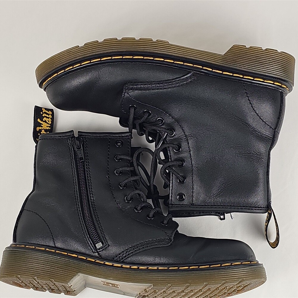 Dr. Martens 1460 J Black Patent Leather Boots - Youth Size UK 2 / US 3 / EU 34